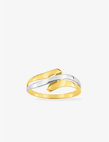 Bague bicolore or jaune 375 ‰