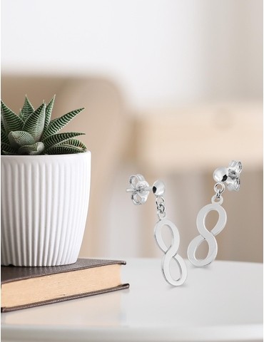 Boucles d'oreilles "infini"...