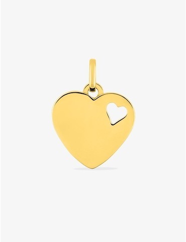 Pendentif cœur or jaune 375 ‰