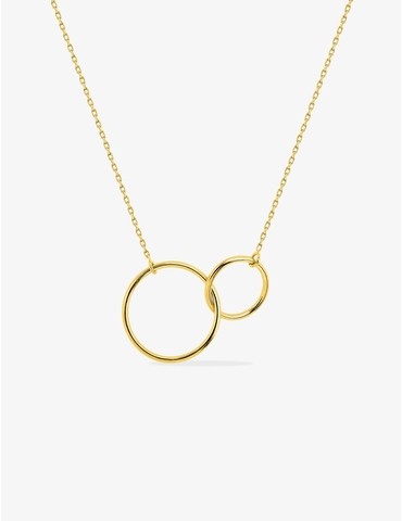 Collier double cercle or...