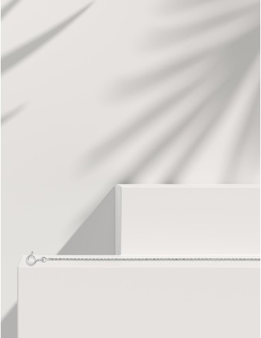Chaîne forçat en or blanc...