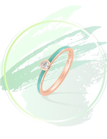 Bague Promesse Or rose...