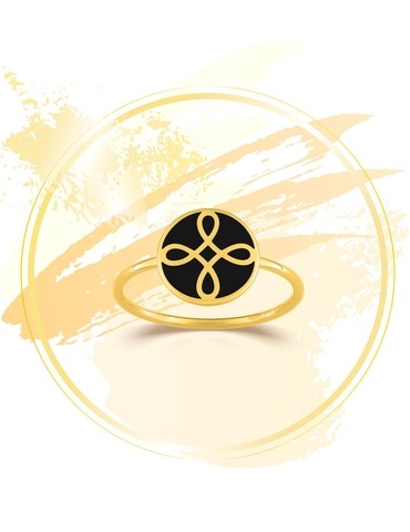 Bague Lorever Or jaune 375‰...