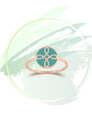 Bague Lorever Or rose 375‰...