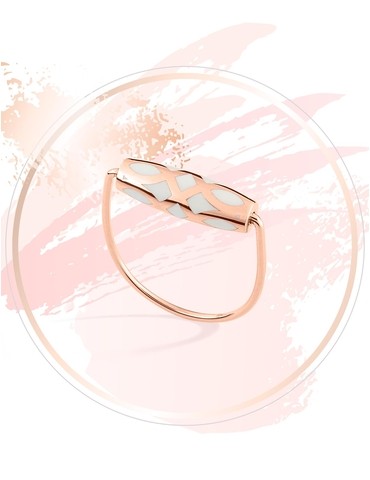 Bague Mélodie Or rose 375‰...