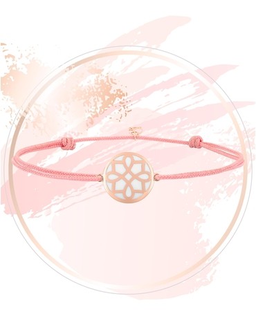 Bracelet cordon rose...