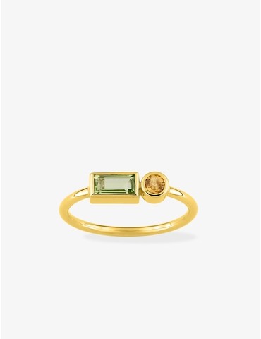 Bague or jaune 750 ‰ et...