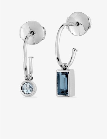Boucles d'oreilles or blanc...