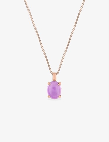 Collier pendentif or rose...
