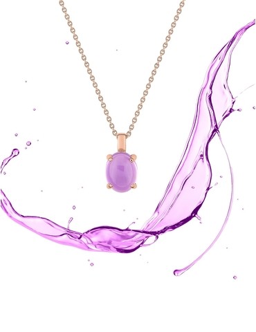 Collier pendentif or rose...