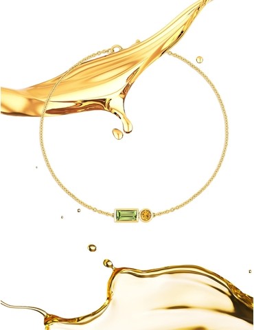 Bracelet fantaisie or jaune...