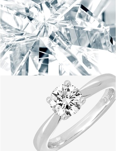 Bague solitaire en or blanc...