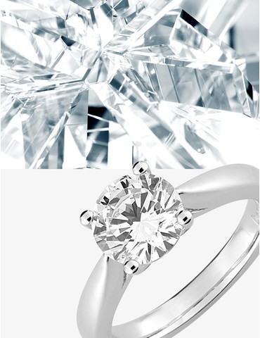 Bague solitaire en or blanc...