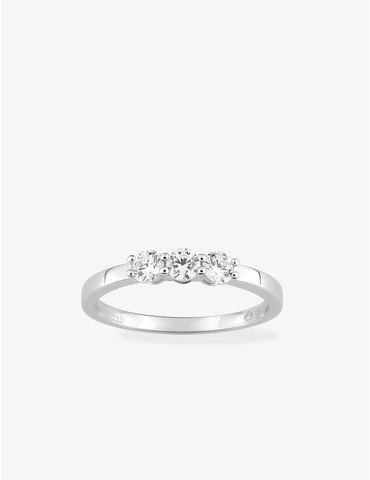 Bague trilogie en or blanc...