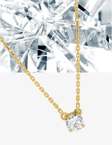 Collier solitaire en or...