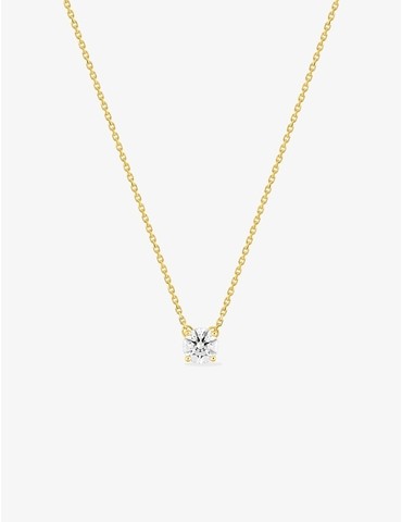 Collier solitaire en or...