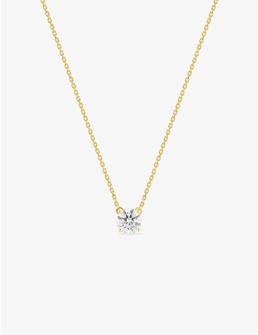 Collier solitaire en or...