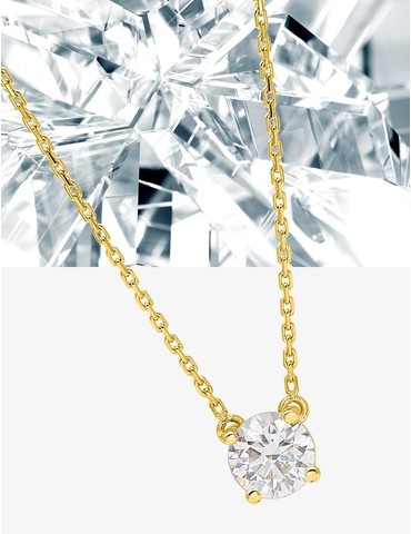 Collier solitaire en or...