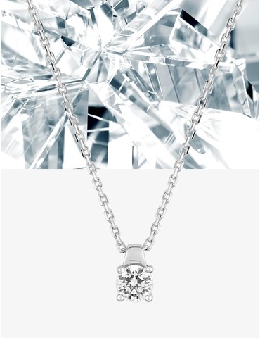 Collier solitaire en or...