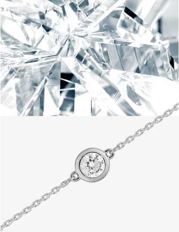 Bracelet souple en or blanc...