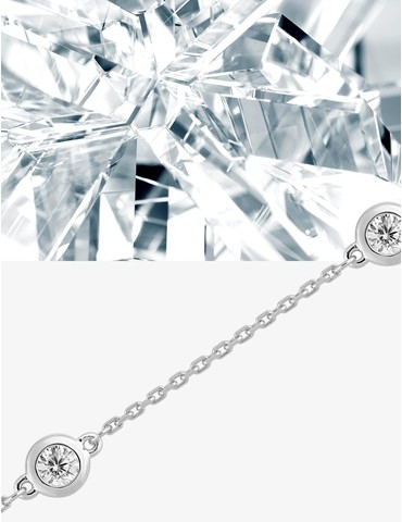 Bracelet souple en or blanc...