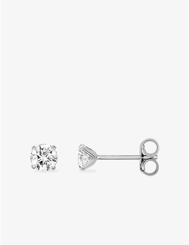 Boucles d'oreilles or blanc...