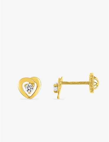 Boucles d'oreilles cœur or...