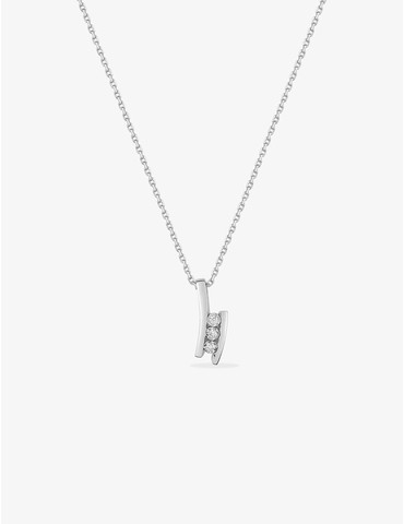 Collier fantaisie or blanc...