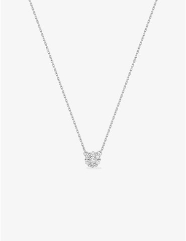 Collier fantaisie or blanc...