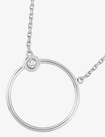 Collier or blanc 750 ‰ et...