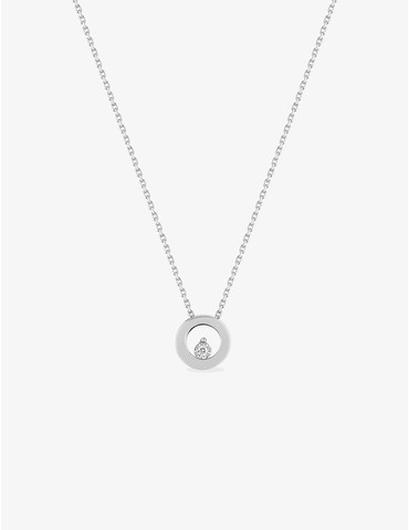 Collier fantaisie or blanc...