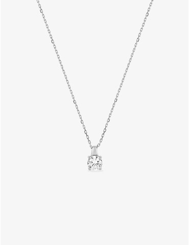 Collier or blanc 750 ‰ et...