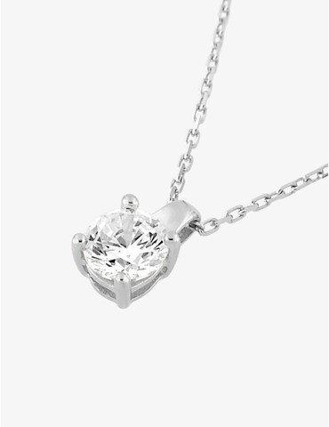 Collier or blanc 750 ‰ et...