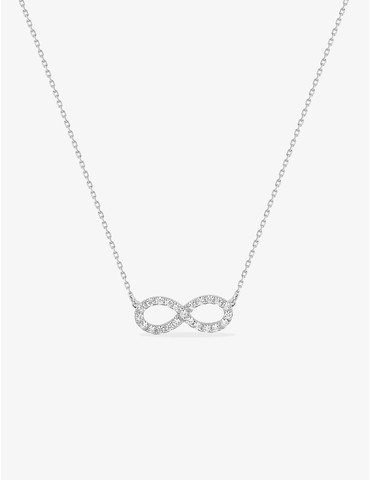 Collier infini or blanc 750...
