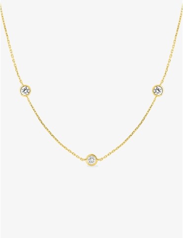 Collier or jaune 750 ‰,...