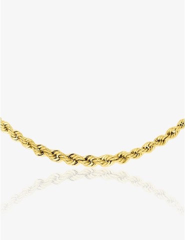 Collier creux maille corde...