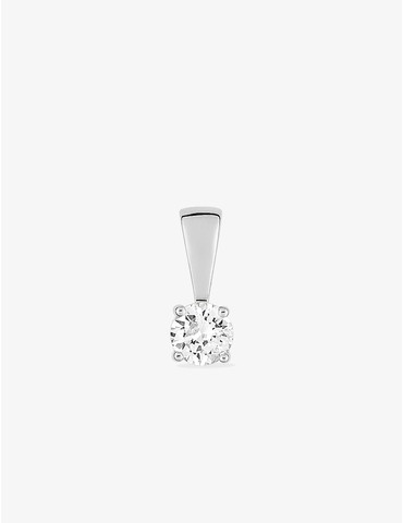 Pendentif or blanc 750 ‰ et...