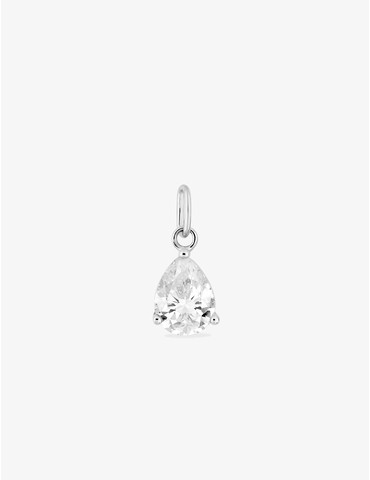 Pendentif or blanc 750 ‰ et...