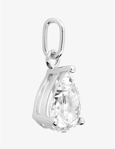 Pendentif or blanc 750 ‰ et...