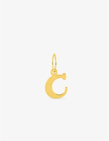 Pendentif initiale C en or...