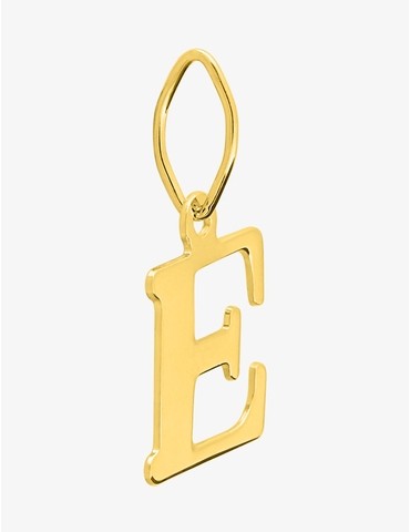 Pendentif initiale E en or...