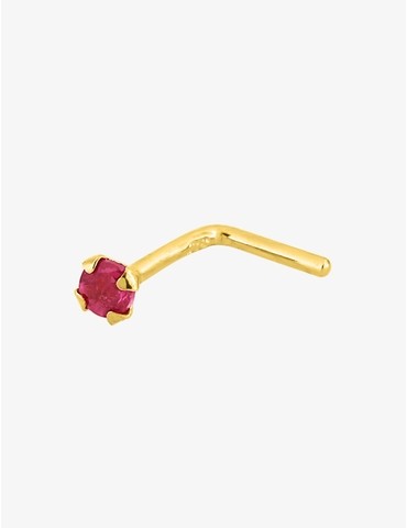 Piercing de nez or jaune...