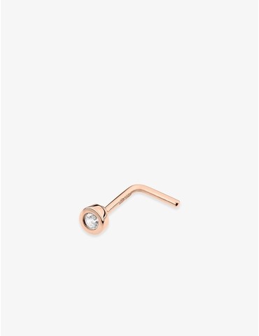 Piercing de nez or rose 750...
