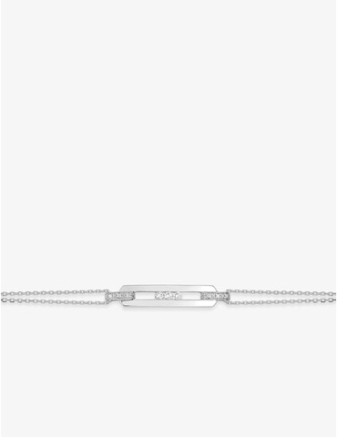Bracelet fantaisie or blanc...