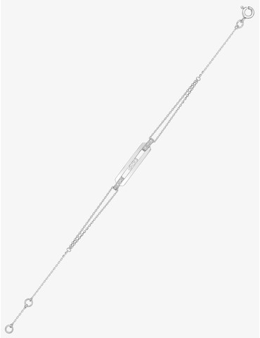 Bracelet fantaisie or blanc...
