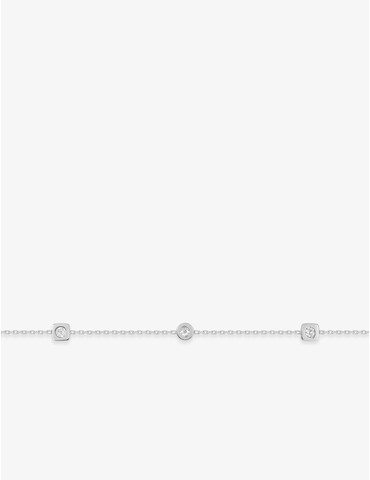 Bracelet or blanc 750 ‰ et...
