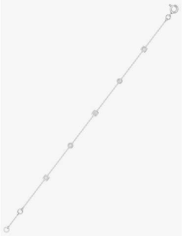 Bracelet or blanc 750 ‰ et...