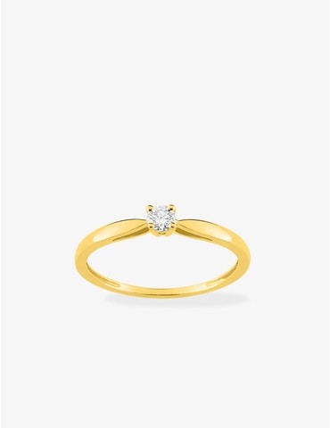 Bague solitaire or jaune...