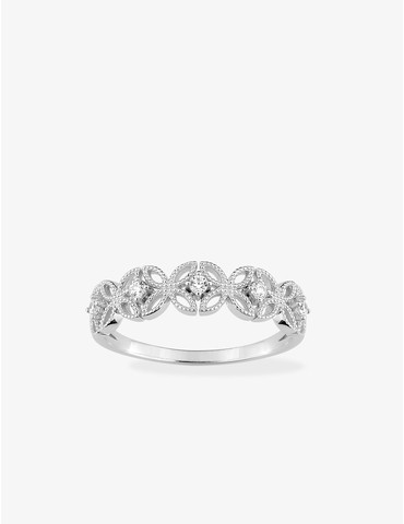 Bague fantaisie or blanc...