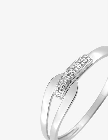 Bague fantaisie or blanc...